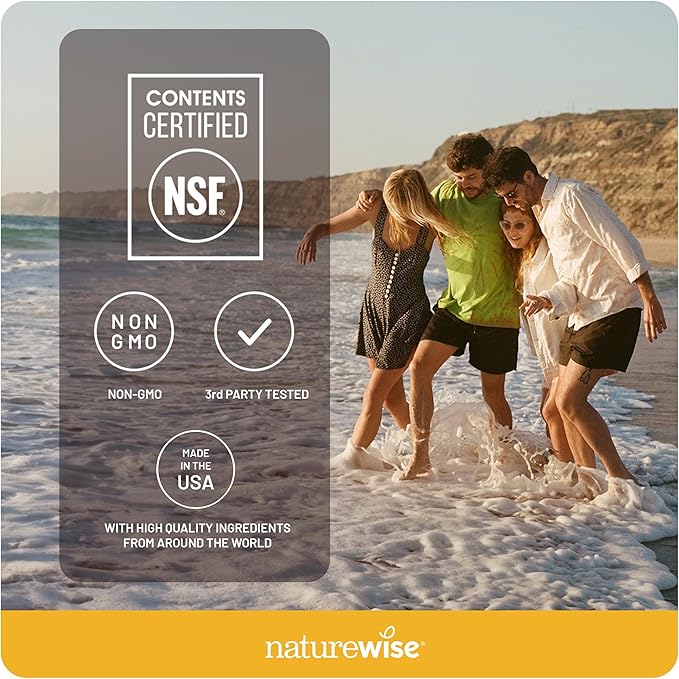 NatureWise Vitamin D3 5000iu (125 mcg) 30-Day Supply for Immune Support, Healthy Muscle Function, and Bone Health - Non-GMO, Gluten Free in Organic Extra Virgin Olive Oil, (Mini Softgel), 30 Count