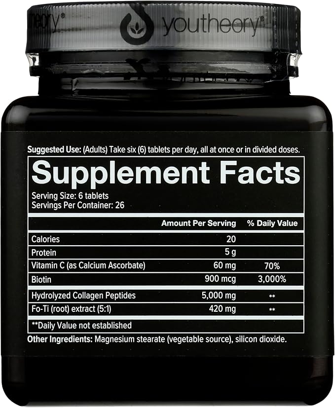 Youtheory Collagen, for Men, 160 Tablets