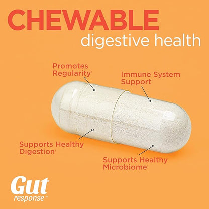 Chewable Probiotic for Men & Women, Slows Down Digestive Aging, Boosts Immune System, Non-GMO, Gluten Free & Soy Free, 5 Billion CFU, 30 Chewable Tablets, Orange Flavor