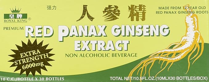 Royal King Red Panax Ginseng Extract 6000mg 10c.c./bottle X 30