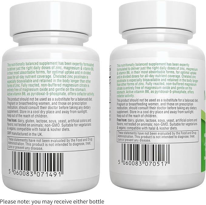Igennus Neurobalance, High Absorption Zinc Magnesium Vitamin B6 Supplement, Non-GMO, Brain, Immune, Sleep & Muscle Recovery, Chelated Zinc Picolinate 24mg, Oxide-Free Magnesium, Vegan, 240 Tablets