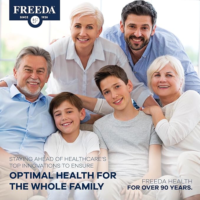 Freeda Vitamin B Complex No Folic No PABA - Super B Complex Kosher Vitamin Supplement with Vitamin B1 Vitamin B2 Vitamin B3 Vitamin B5 Vitamin B6 Vitamin B12 - Vit B Complex B for Women & Men (100 Ct)
