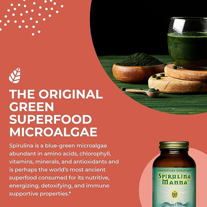 HealthForce SuperFoods Spirulina Manna - Capsules - 150 Vegan Capsules