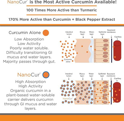 Turmeric Curcumin - 100x More Active Than Turmeric, 170% More Active Than Curcumin + Black Pepper Extract. Joint Support, Relief, and Energy You’ll Feel. Organic Curcumin/Plant-Based Carrier.