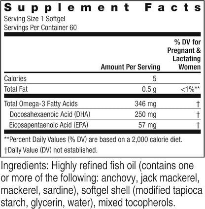 Rainbow Light - Prenatal Dha Smart Essentials, Omega-3 Fatty Acids- 60 Softgels