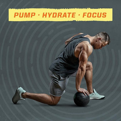 Sunwarrior Pre Workout Powder Energy Drink Non-Stim & Caffeine Free | Vegan Plant-Based Supplement | Pump Hydrate Focus Endurance & Strength Builder | Yuzu Mango Flavored 30 Serving Active Preworkout