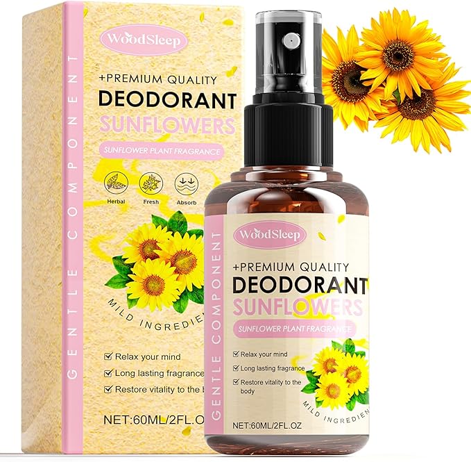 Magnesium Oil Spray, 100% Pure Organic Magnesium Oil for Feet, Fast Absorbing for Muscle Relaxation & Sleep Aid, Natural Spray for Sleep and Anxiety, Non-Greasy 2 Fl Oz (Sunflower Scent)