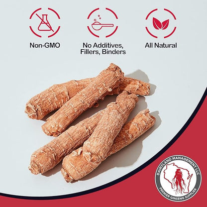 Red Panax Ginseng Root - 4 oz Pack of Korean Panax Ginseng Root - Authentic Panax Ginseng - Non-GMO, Gluten Free Ginseng Root - Ideal for Use in Soup, Tea