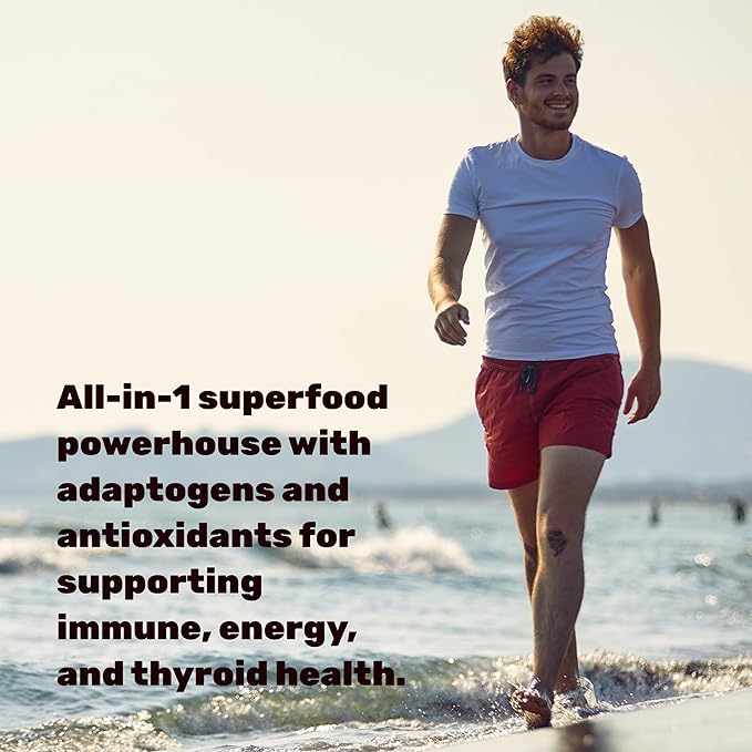 DEAL SUPPLEMENT Irish Sea Moss 7000mg Per Serving, 240 Veggie Capsules – 14 Superfood Complex – 3000mg Black Seed Oil, 2000mg Ashwagandha, 600mg Ginger