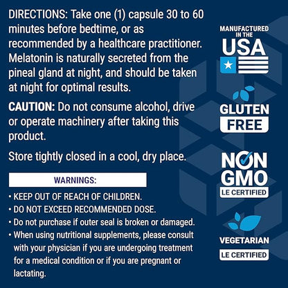Life Extension Melatonin, 500 mcg – Gently Promotes Sleep, Low Dose, Value Size – Non-GMO, Gluten-Free, Vegetarian – 200 Capsules