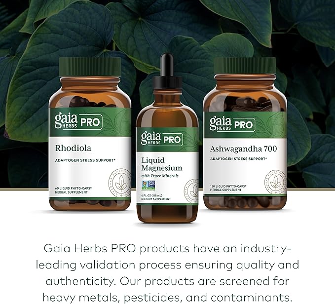 Gaia Herbs Pro Liquid Magnesium with Trace Minerals - Cellular Energy & DNA Production Support Supplement - Liquid Health Supplement with Boron Lithium & Potassium - 4 fl oz (48 Servings)