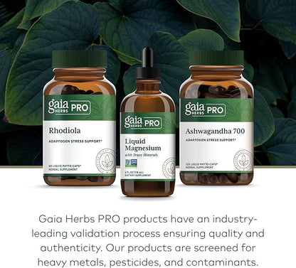 Gaia Herbs Pro Liquid Magnesium with Trace Minerals - Cellular Energy & DNA Production Support Supplement - Liquid Health Supplement with Boron Lithium & Potassium - 4 fl oz (48 Servings)