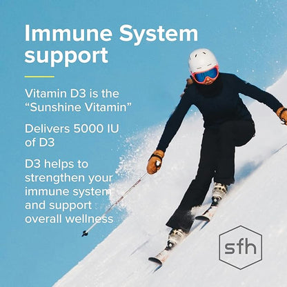 SFH K2+D3 & Calcium: The Ultimate 3-in-1 Formula for Bone, Immune, and Cardiovascular Health – 60 Capsules