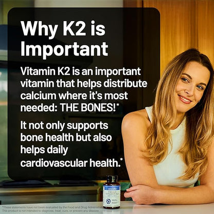 NatureWise Vitamin K2 Supplement with MK-7 100mcg and MK-4 500mcg - Enhanced Bioavailable Formula - K Complex for Bone and Heart Health - Vegan, Gluten Free, Non-GMO - 360 Softgels[1-Year Supply]