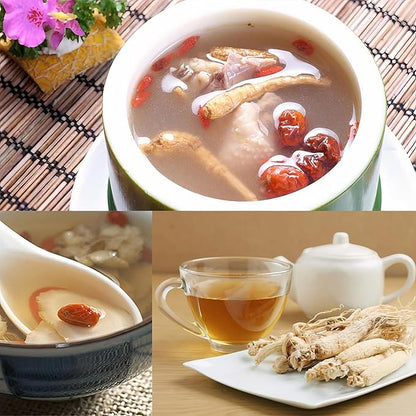 4 Boxes of American Wisconsin Ginseng - Small Long Root - Premium Quality Panax Ginseng. Boosts Body Immunity, Energy for Men & Women (16oz)