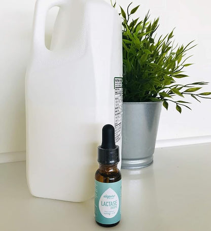 100 Servings- Lactase Drops Lactose Intolerance Enzyme - 20 Milliliters