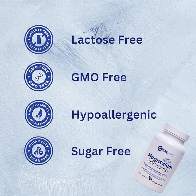 Magnesium Glycinate - Supplement for Muscle, Mood, Sleep, and Heart Health. 90 Veggie Capsules, 90 Day Supply