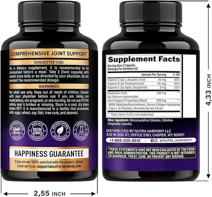 NUTRAHARMONY Hyaluronic Acid & Collagen Peptides Capsules