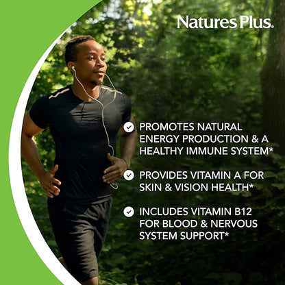 Natures Plus Ultra One Iron Free - 90 Easy to Swallow Capsules - High Potency Once Daily Multivitamin & Mineral Supplement - Natural Energy - Vegetarian, Gluten-Free - 90 Servings