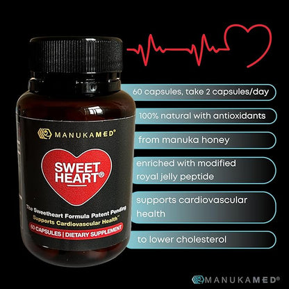 SWEETHEART Supports natural healthy heart 100% Natural Dietary Supplement 60 Capsules