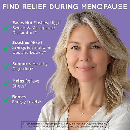 Menopause Supplements for Women – DIM Supplement + Probiotics | Estrogen Metabolism & Hormone Balance Support | Perimenopause Relief | Hot Flashes, Mood Swings & Night Sweats | Dong Quai | 60 Ct