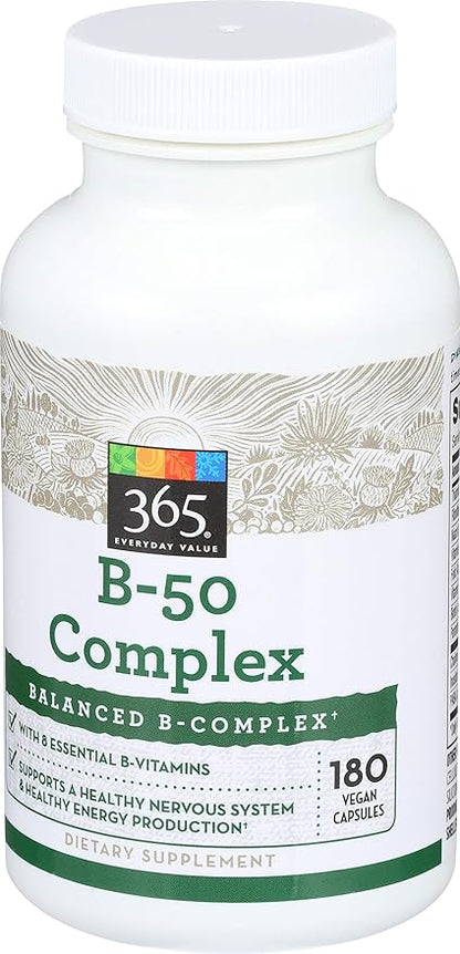 365 Everyday Value, B – 50 Complex, 180 ct