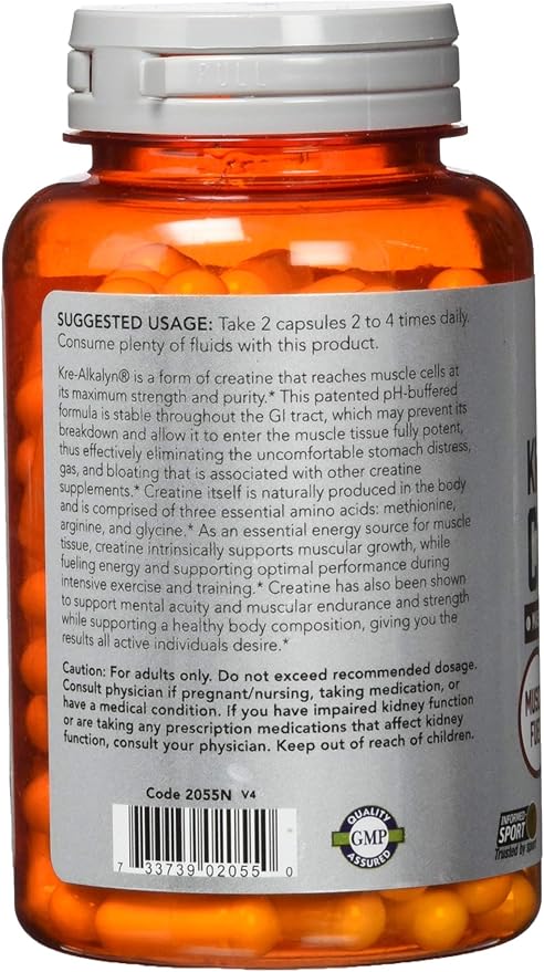 Now Foods Kre-Alkalyn® Creatine - 120 Capsules