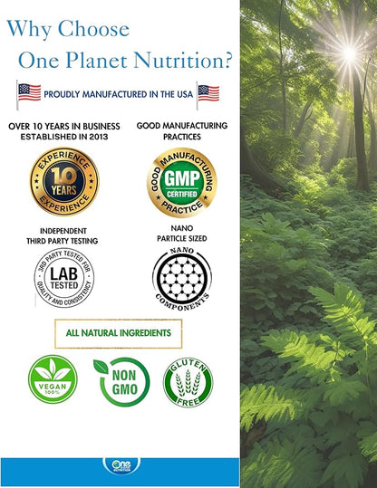 Nano Gotu Kola Powder 8 oz (227 Servings), Gotu Kola Extract, Nano for Enhanced Absorption, Enhances Brain Function & Collagen Synthesis, Non-GMO, Vegan, Gluten-Free
