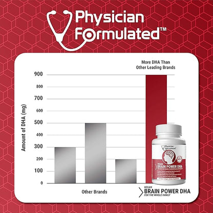 Vegan DHA for Brain and Prenatal 100% Algae Based Omega 3 Essential Fatty Acids with NO Carrageenan, NO Vegetable Oil Plus 2500mcg Astaxanthin