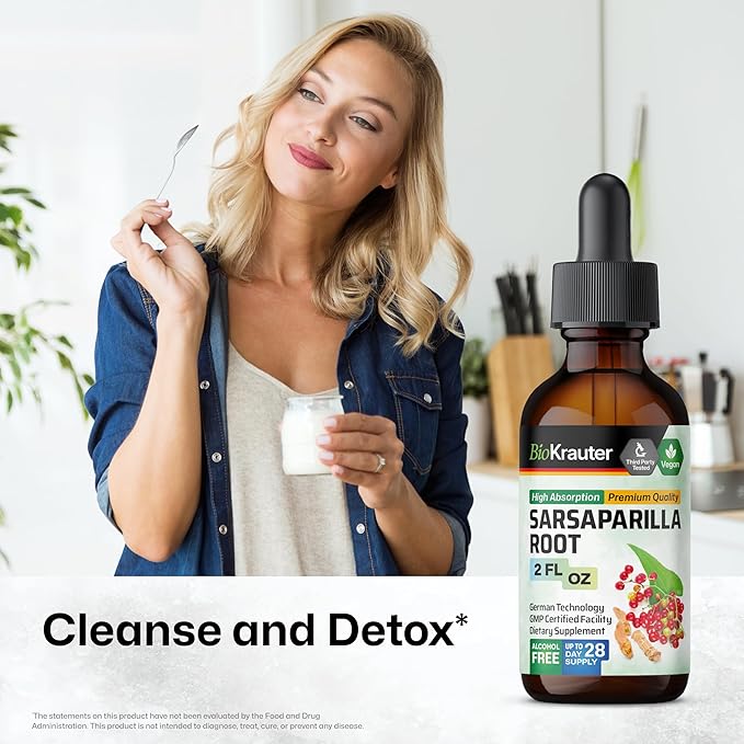 BIO KRAUTER Sarsaparilla Tincture 2 Fl. Oz. & Gotu Kola Tincture 2 Fl. Oz.