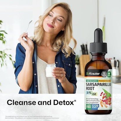 BIO KRAUTER Sarsaparilla Tincture 2 Fl. Oz. & Gotu Kola Tincture 2 Fl. Oz.