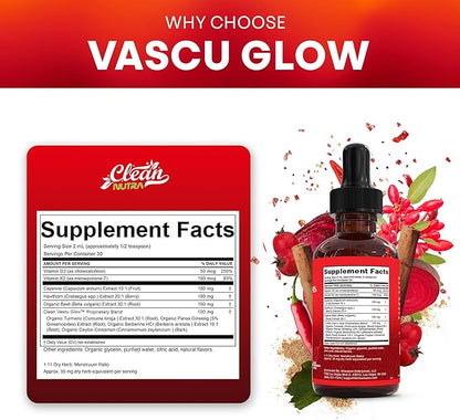 Clean Nutra Cayenne Pepper Drops Supplement Liquid + Hawthorn Berry, Vitamin D3 K2 Beet Root Powder, Ceylon Cinnamon, Turmeric Curcumin, Organic Panax Ginseng, Berberine Extract Organic (2)