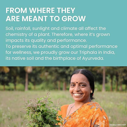 Himalaya Organic Triphala Herbal Supplement for Colon Cleansing, Supports Regularity, Occasional Bloating, Waste Elimination, USDA Organic, Non-GMO, Vegan, 688 mg, 30 Plant-Based Caplets