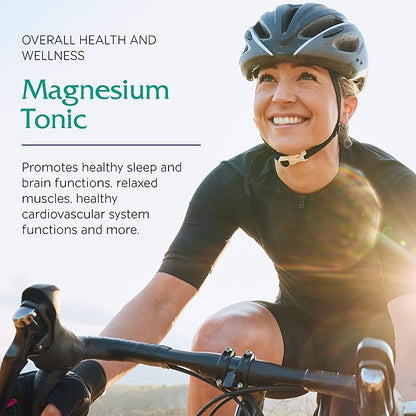 Vitanica Magnesium Tonic - Brain Health Supplement with Vitamin B6 - Liquid Magnesium Supplement, Brain Health, Muscle Support & Heart Health - Pro Logo - Orange, 16 Fl Oz