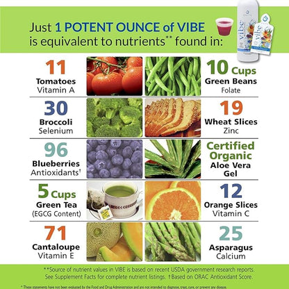 Health Vibe Liquid Multivitamins Mineral Supplements with Vitamins A, B12, C, D, E & Amino Acids | Fruits and Veggies Daily Supplement for Women & Men | Doctor Formulated | USA Made