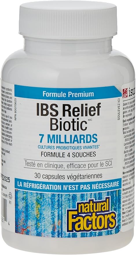 Natural Factors IBS Relief Biotic Probiotic, 30 CT