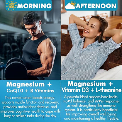2Pack Berberine Supplement Gummies 1500mg + 2Pack Magnesium Malate with CoQ10-100mg Gummies