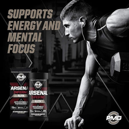 PMD Sports Arsenal X Inferno Superior Fast-Acting Liquid Gel Thermogenic Fat Burner (120 Liquid Gels) Sports BCAA for Recovery and Performance- Fun on The Beach (30 Servings)