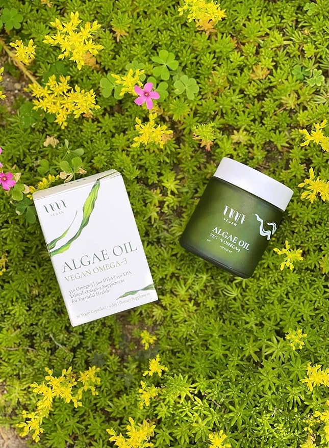 Algae Oil Ethical Omega-3 Supplement sourced from Algae. 550 Omega-3, 300 DHA, 150 EPA - Vegan Friendly