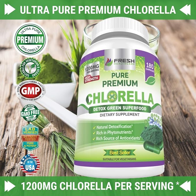 FRESH HEALTHCARE Chlorella and Black Seed Oil - Bundle