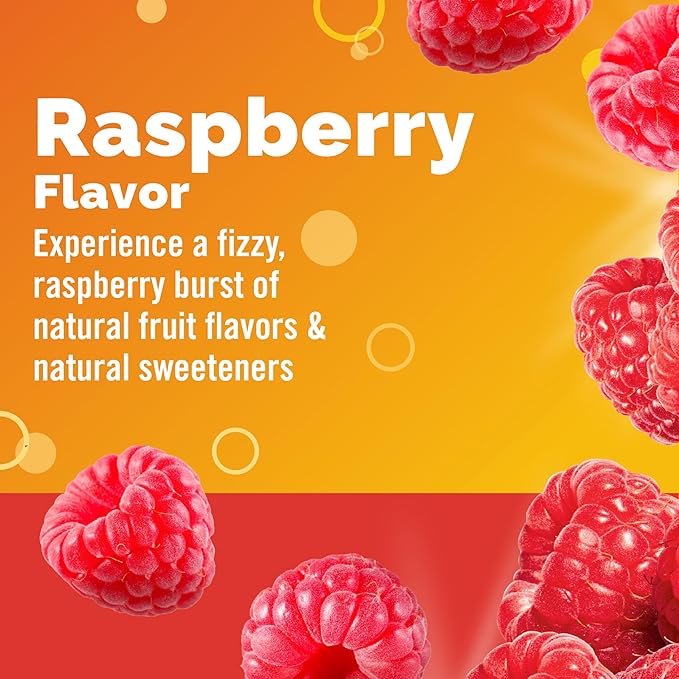 Emergen-C 1000mg Vitamin C Powder, with Antioxidants, B Vitamins and Electrolytes, Supplements for Immune Support, Caffeine Free Fizzy Drink Mix, Raspberry Flavor - 30 Count/1 Month Supply
