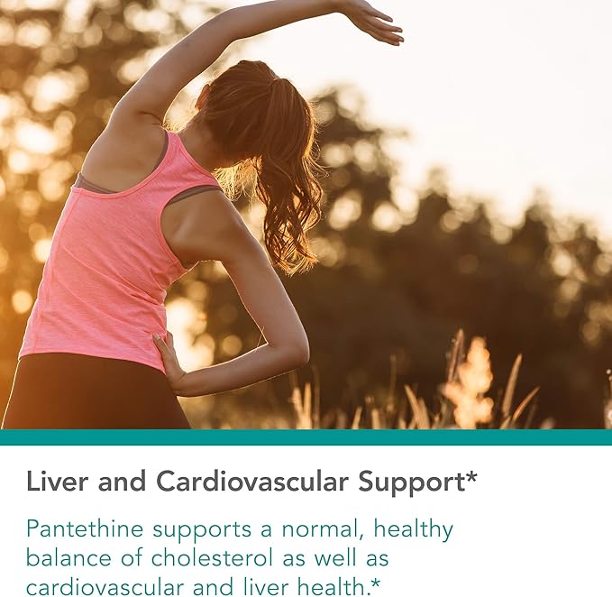 Nutricology Pantethine Supplement - Vitamin B5, Pantothenic Acid, Metabolism Support, Liver Support, Cardiovascular Supplement, Coenzyme A, 660mg Vegetarian Capsules - 60 Count
