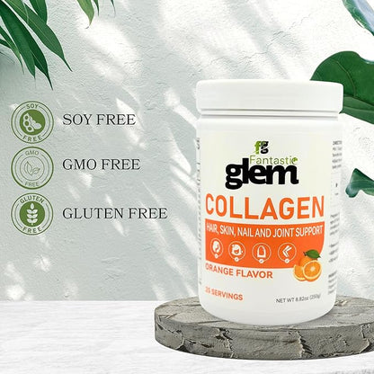 Collagen Powder – Support Skin Suppleness, Strengthens Hair Development, Helps Maintain Flexible Joints - GMO, Soy and Gluten Free - 25 Servings, 250g