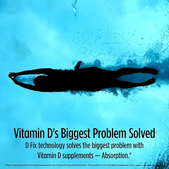 Biotest D Fix - High-Absorption Vitamin D3, 5000 IU - 90 Softgels (90-Day Supply) for Immune Support, Bone Health & Mood