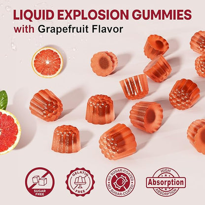 Sugar Free Maca Root Filled Gummies for Women Men | Organic Black, Red, Yellow Maca 2000mg Per Serving | with Ashwagandha | Vegan, Non-GMO & Gluten Free Supplement | Grapefruit Flavor, 60 Count