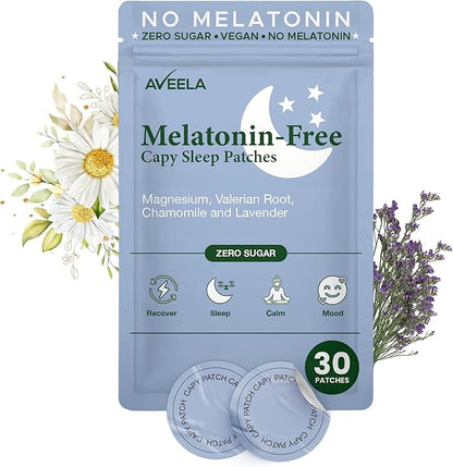 Melatonin Free Sleep Patches for Adults | Natural Sleeping Aid | Calm and Relax Patch to Sleep Better | Toxin-Free Sleeping Device to Support Quality Sleep and Reduce Fatigue