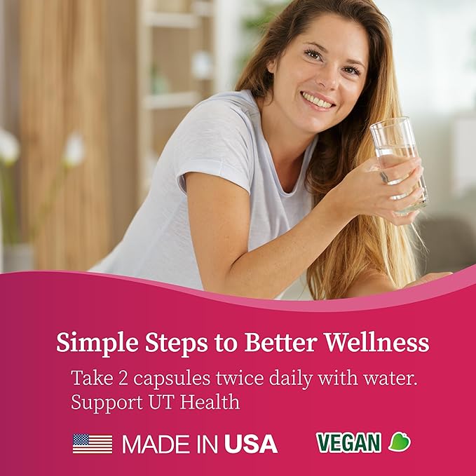 Lovita Women's Care Supplement with D-Mannose, Cranberry & Probiotics - Supports Urinary Tract Health, 120 Vegetarian Capsules