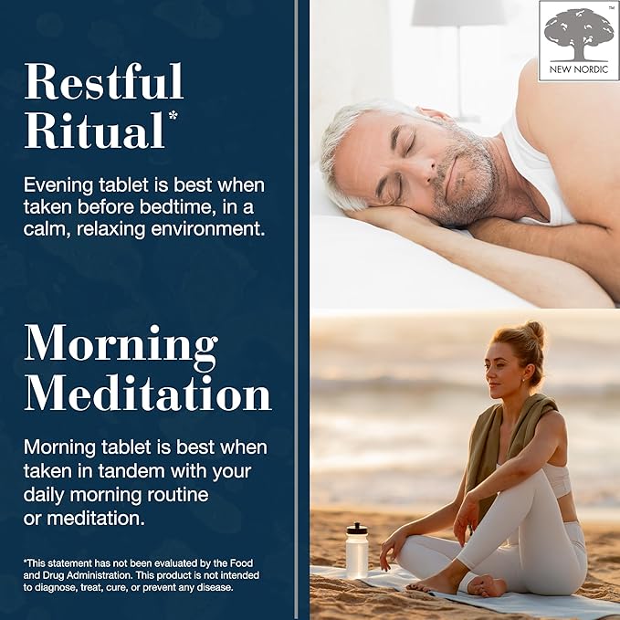 New Nordic Magnesium Glycinate, 220 mg Maximum Absorption Tablets with Pine Bark & Long Pepper, Gentle on Stomach for Women & Men, 30 Servings