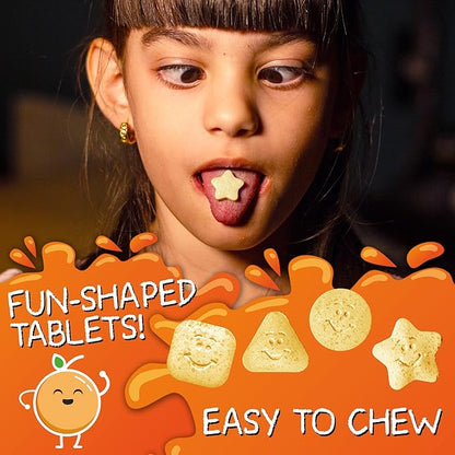 VAL Magnesium for Kids | High-Absorption Magnesium for Calm, Relaxation & Focus | Mg Glycinate, Citrate & Taurate | with Vitamin B6, D & C | Sugar-Free, Non-GMO | 60 Chewable Tablets