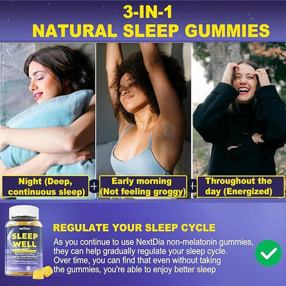 GABA Gummies,Melatonin Free Natural Sleep Gummies